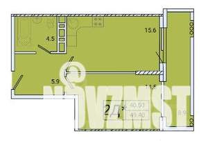 1-к квартира, вторичка, 49м2, 3/8 этаж
