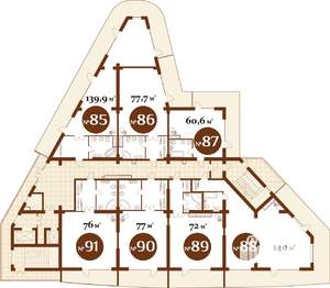 Студия квартира, вторичка, 61м2, 14/15 этаж