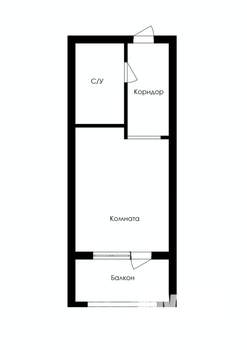 Студия квартира, строящийся дом, 42м2, 3/5 этаж