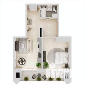 1-к квартира, строящийся дом, 74м2, 4/19 этаж