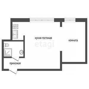 2-к квартира, вторичка, 54м2, 3/4 этаж