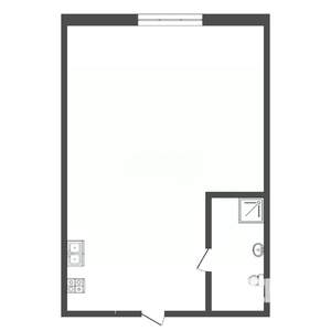 2-к квартира, вторичка, 36м2, 1/3 этаж