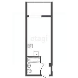 Студия квартира, вторичка, 29м2, 6/8 этаж