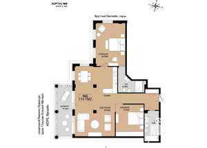 2-к квартира, вторичка, 115м2, 2/5 этаж