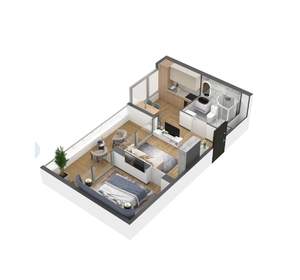 1-к квартира, вторичка, 47м2, 9/11 этаж