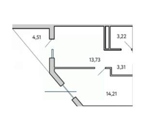 1-к квартира, вторичка, 39м2, 3/10 этаж