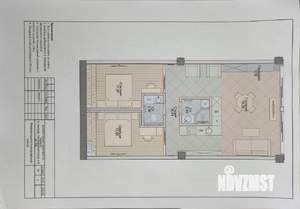 2-к квартира, вторичка, 64м2, 1/4 этаж