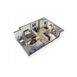 2-к квартира, строящийся дом, 56м2, 2/11 этаж