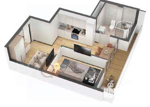 1-к квартира, вторичка, 38м2, 8/8 этаж