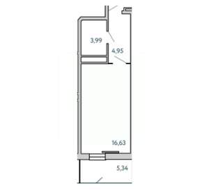 1-к квартира, вторичка, 31м2, 4/10 этаж