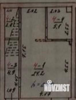 2-к квартира, вторичка, 37м2, 1/6 этаж