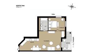 2-к квартира, вторичка, 66м2, 7/8 этаж
