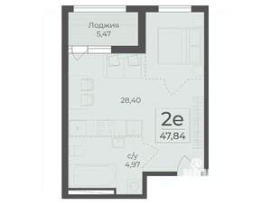 2-к квартира, вторичка, 48м2, 11/15 этаж