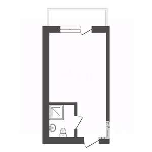 Студия квартира, вторичка, 36м2, 7/9 этаж