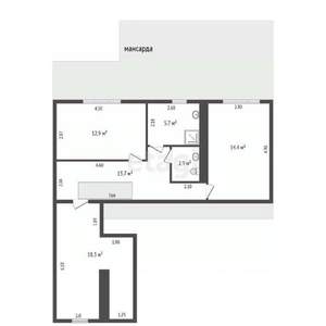 4-к квартира, вторичка, 112м2, 5/5 этаж