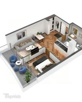 2-к квартира, вторичка, 56м2, 9/11 этаж