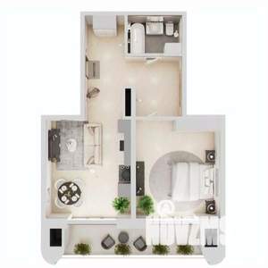 1-к квартира, вторичка, 74м2, 5/19 этаж