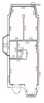 2-к квартира, вторичка, 91м2, 3/5 этаж