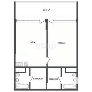 2-к квартира, вторичка, 100м2, 8/12 этаж