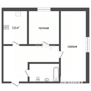 2-к квартира, вторичка, 33м2, 2/5 этаж