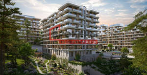 1-к квартира, строящийся дом, 32м2, 2/9 этаж