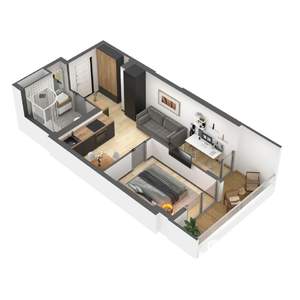 1-к квартира, вторичка, 38м2, 7/8 этаж