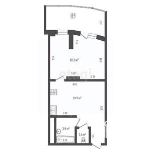 2-к квартира, вторичка, 59м2, 14/20 этаж