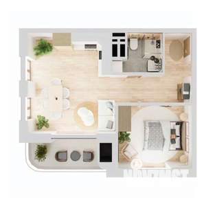 1-к квартира, вторичка, 55м2, 10/19 этаж