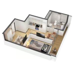 1-к квартира, вторичка, 38м2, 3/8 этаж