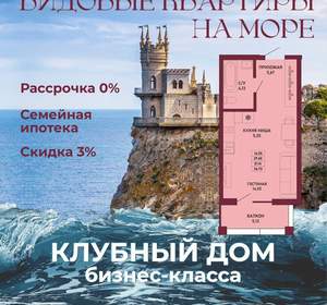 Студия квартира, вторичка, 31м2, 1/17 этаж