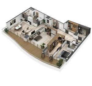 4-к квартира, вторичка, 238м2, 11/11 этаж