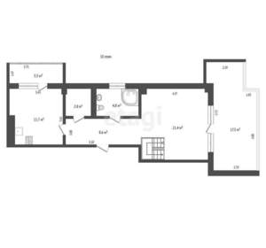4-к квартира, вторичка, 253м2, 10/11 этаж