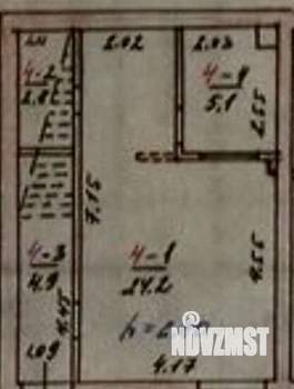 2-к квартира, вторичка, 37м2, 1/6 этаж