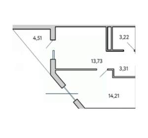 1-к квартира, вторичка, 39м2, 6/10 этаж