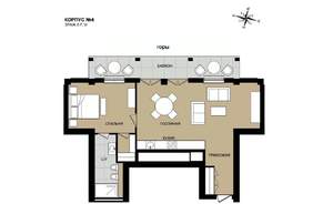 2-к квартира, вторичка, 77м2, 4/8 этаж