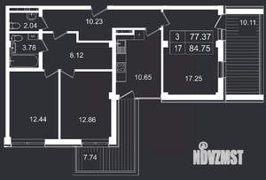 3-к квартира, вторичка, 85м2, 4/8 этаж