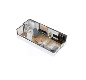 1-к квартира, вторичка, 86м2, 1/6 этаж