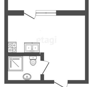 1-к квартира, вторичка, 47м2, 7/9 этаж