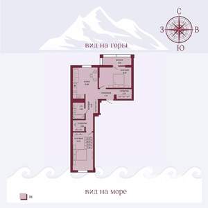 2-к квартира, вторичка, 71м2, 7/16 этаж