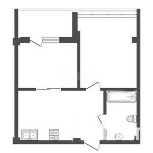 1-к квартира, вторичка, 53м2, 5/8 этаж