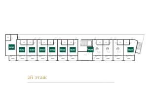 Студия квартира, строящийся дом, 40м2, 2/5 этаж