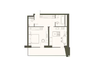 1-к квартира, вторичка, 56м2, 10/22 этаж