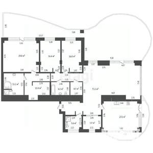 4-к квартира, вторичка, 320м2, 14/15 этаж