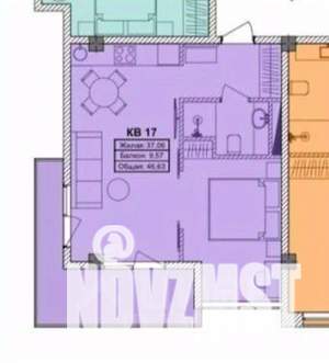2-к квартира, вторичка, 47м2, 4/7 этаж