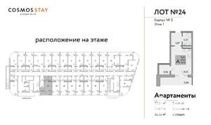 Студия квартира, вторичка, 33м2, 1/3 этаж