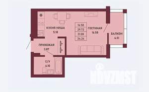 Студия квартира, вторичка, 31м2, 10/16 этаж