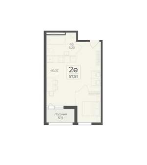2-к квартира, вторичка, 58м2, 4/18 этаж