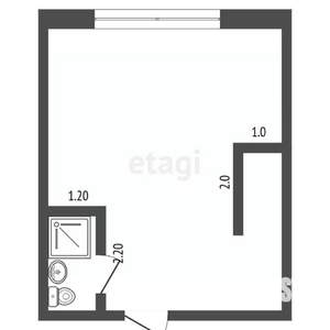Студия квартира, вторичка, 29м2, 2/3 этаж