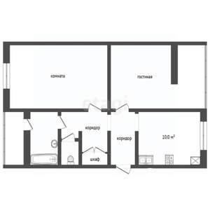 2-к квартира, вторичка, 63м2, 3/5 этаж