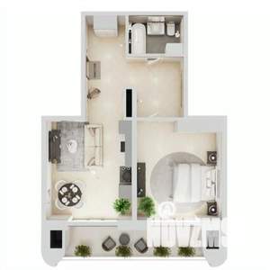 1-к квартира, строящийся дом, 74м2, 11/19 этаж